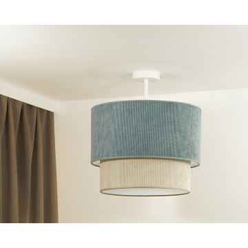 Duolla - Aufbauleuchte CORDUROY 1xE27/15W/230V blau/beige