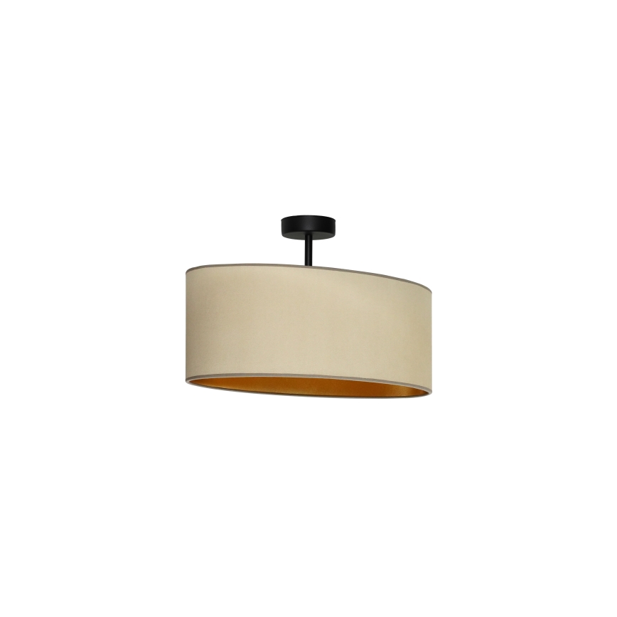 Duolla - Aufbauleuchte OVAL VEGAN 1xE27/15W/230V beige