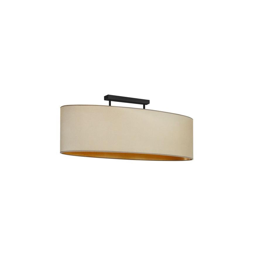 Duolla - Aufbauleuchte OVAL VEGAN 2xE27/15W/230V beige