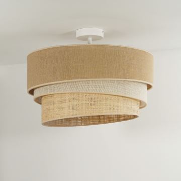 Duolla - Aufbauleuchte YUTE TRIO 1xE27/15W/230V d 45 cm braun/grau/beige