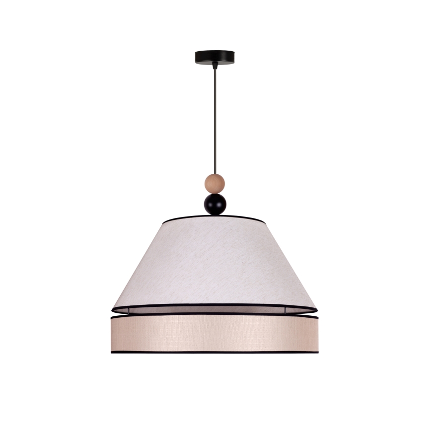 Duolla - Hängeleuchte an Schnur AVIGNON 1xE27/15W/230V d 50 cm beige