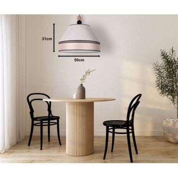 Duolla - Hängeleuchte an Schnur AVIGNON 1xE27/15W/230V d 50 cm beige