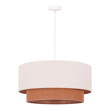 Duolla - Hängeleuchte an Schnur BOHO 1xE27/15W/230V beige/braun