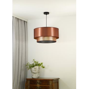 Duolla - Hängeleuchte an Schnur COPPER SHINY 1xE27/15W/230V kupfern