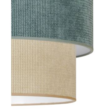 Duolla - Hängeleuchte an Schnur CORDUROY 1xE27/15W/230V blau/beige