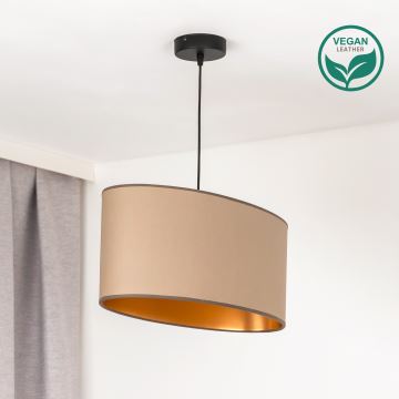 Duolla - Hängeleuchte an Schnur OVAL VEGAN 1xE27/15W/230V beige