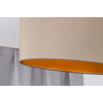 Duolla - Hängeleuchte an Schnur OVAL VEGAN 2xE27/15W/230V beige