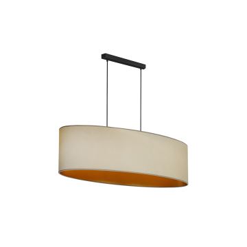 Duolla - Hängeleuchte an Schnur OVAL VEGAN 2xE27/15W/230V beige