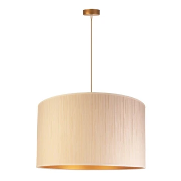 Duolla - Kronleuchter an Schnur ESSEX 1xE27/40W/230V beige/gold