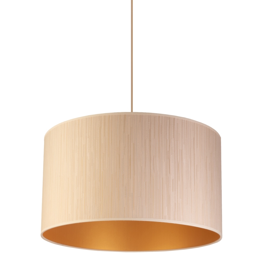 Duolla - Kronleuchter an Schnur ESSEX 1xE27/40W/230V beige/gold