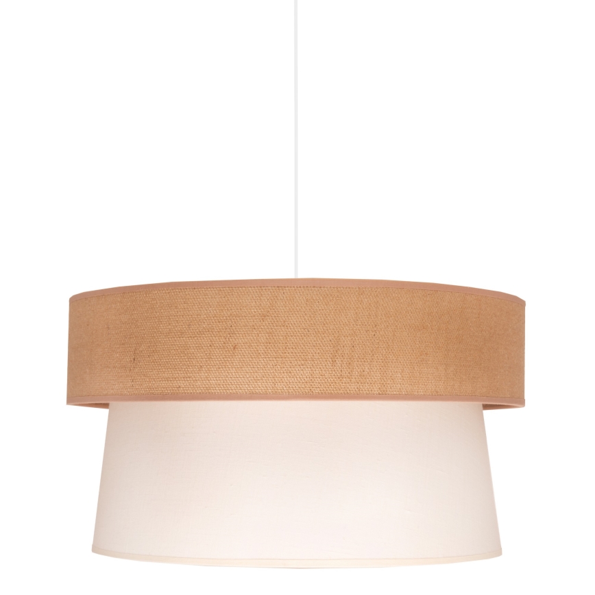 Duolla - Kronleuchter an Schnur ETNIC 1xE27/40W/230V creme/beige