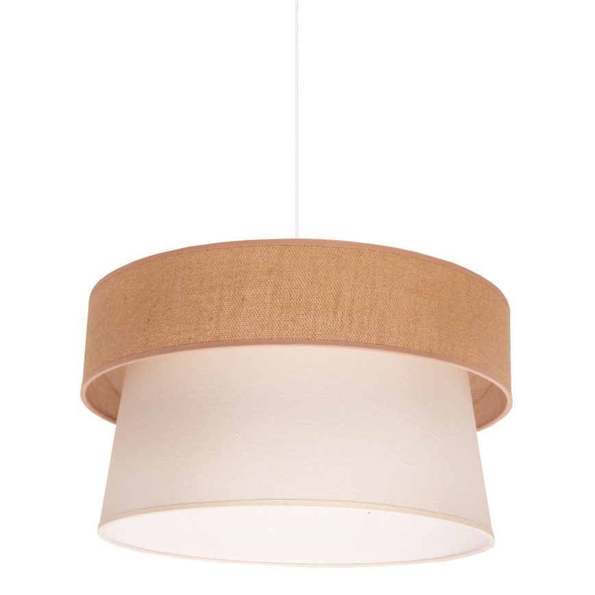 Duolla - Kronleuchter an Schnur ETNIC 1xE27/40W/230V creme/beige