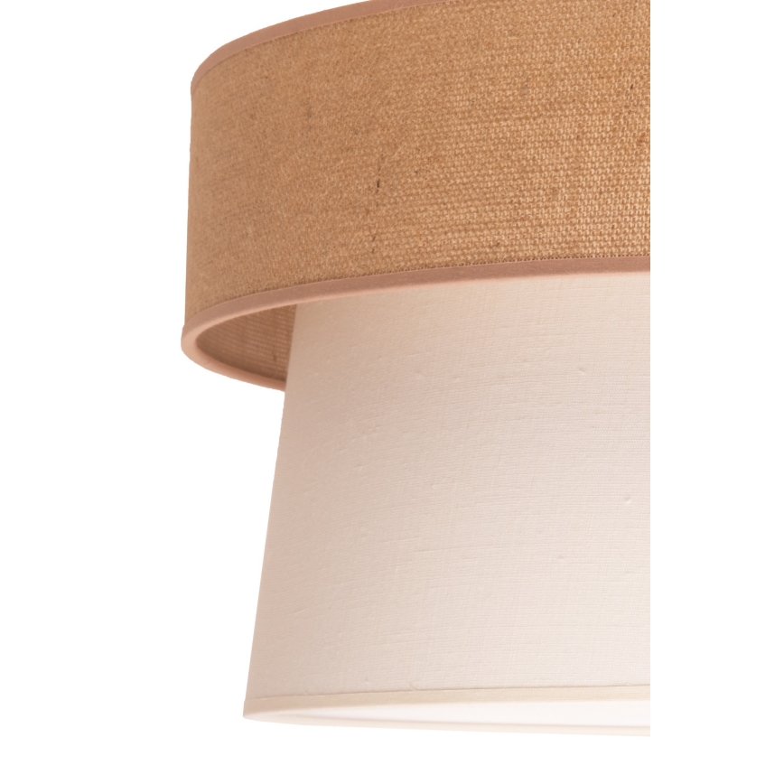 Duolla - Kronleuchter an Schnur ETNIC 1xE27/40W/230V creme/beige