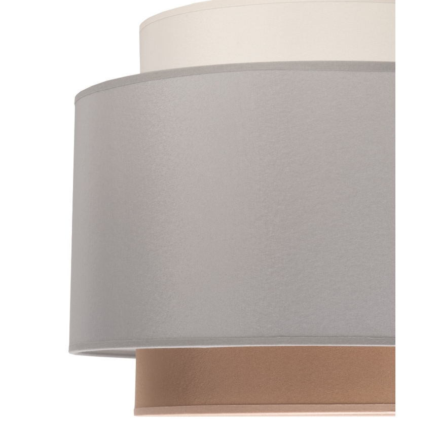 Duolla - Kronleuchter an Schnur SOHO 1xE27/40W/230V grau/creamig/beige