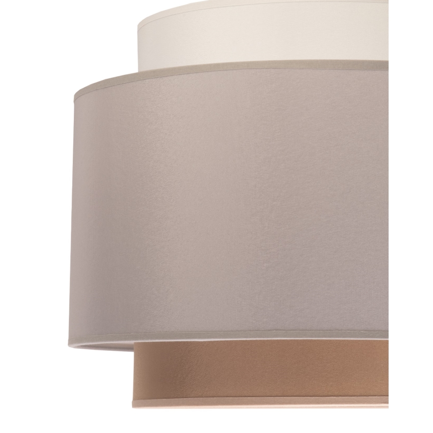 Duolla - Kronleuchter an Schnur SOHO 1xE27/40W/230V grau/creamig/beige