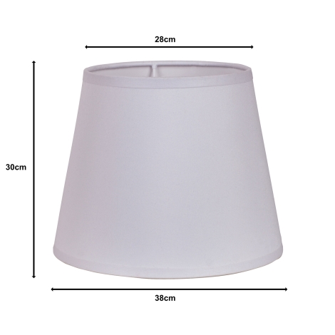 Duolla - Lampenschirm CLASSIC L E27 d 38 cm weiß