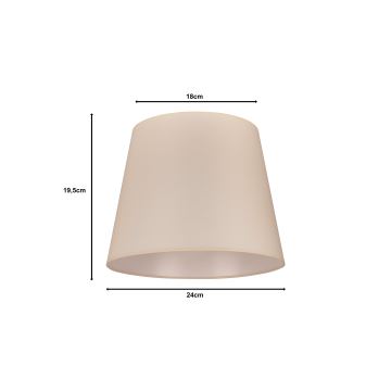 Duolla - Lampenschirm CLASSIC M E27 d 24 cm beige