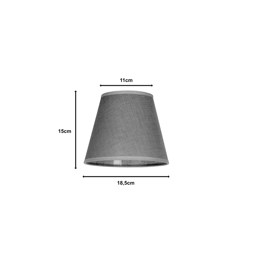 Duolla - Lampenschirm SOFIA XS E14 d 18,5 cm grau