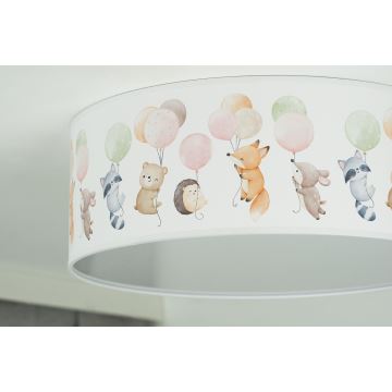 Duolla - LED-Deckenbeleuchtung für Kinder CORTINA LED/26W/230V d 40 cm 4000K