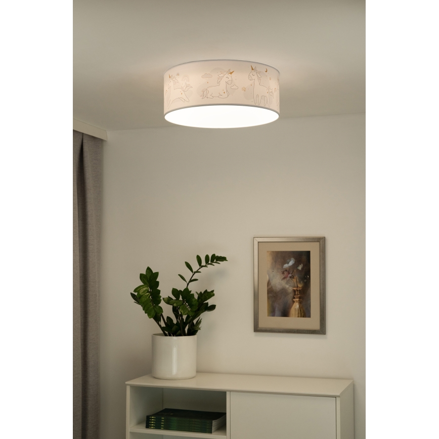 Duolla - LED-Deckenbeleuchtung für Kinder CORTINA LED/26W/230V d 40 cm 4000K