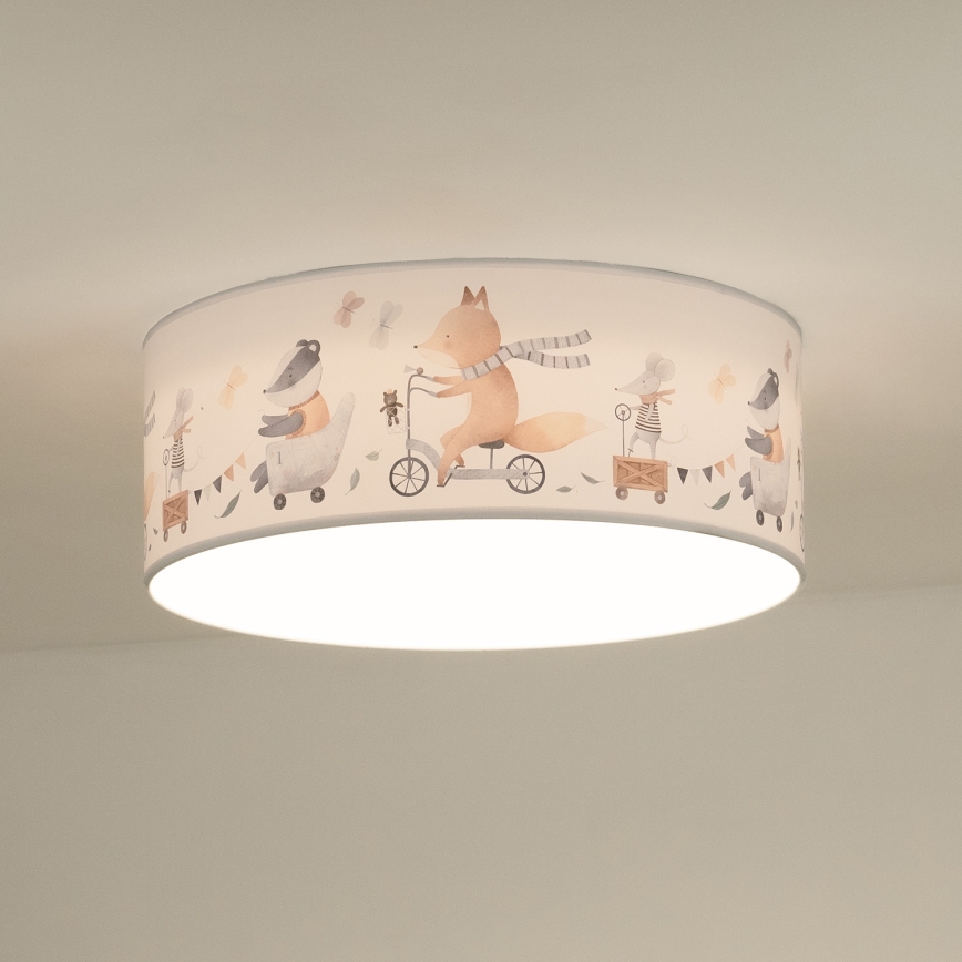 Duolla - LED-Deckenbeleuchtung für Kinder CORTINA LED/26W/230V d 40 cm