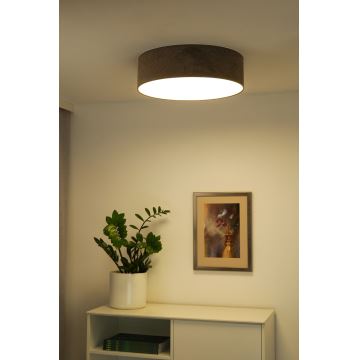 Duolla - LED-Deckenleuchte CORTINA LED/26W/230V d 30 cm 4000K braun