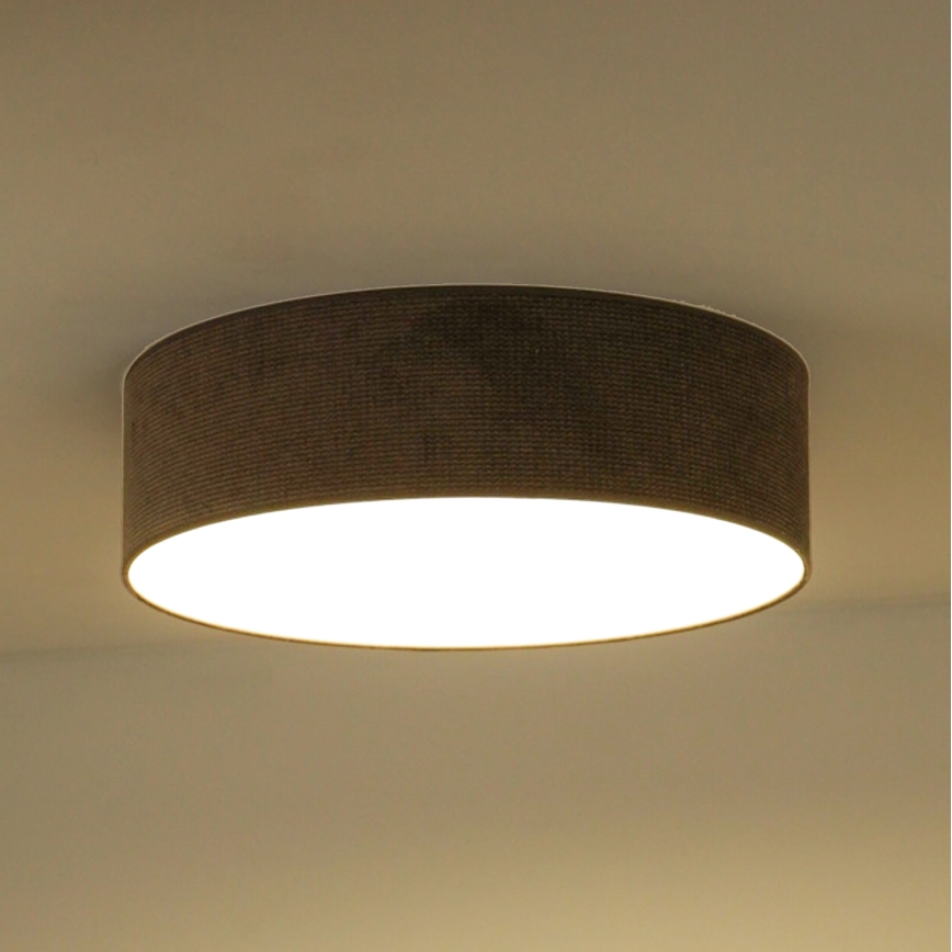 Duolla - LED-Deckenleuchte CORTINA LED/26W/230V d 30 cm 4000K braun