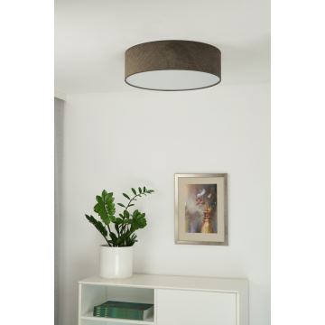 Duolla - LED-Deckenleuchte CORTINA LED/26W/230V d 30 cm 4000K braun