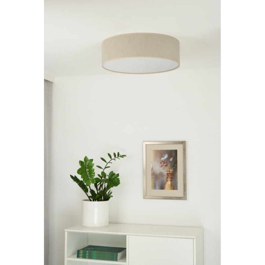 Duolla - LED-Deckenleuchte CORTINA LED/26W/230V d 30 cm beige