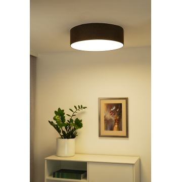 Duolla - LED-Deckenleuchte CORTINA LED/26W/230V d 30 cm braun