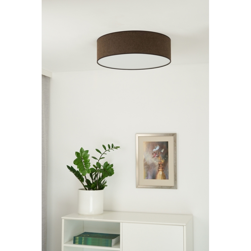 Duolla - LED-Deckenleuchte CORTINA LED/26W/230V d 30 cm braun