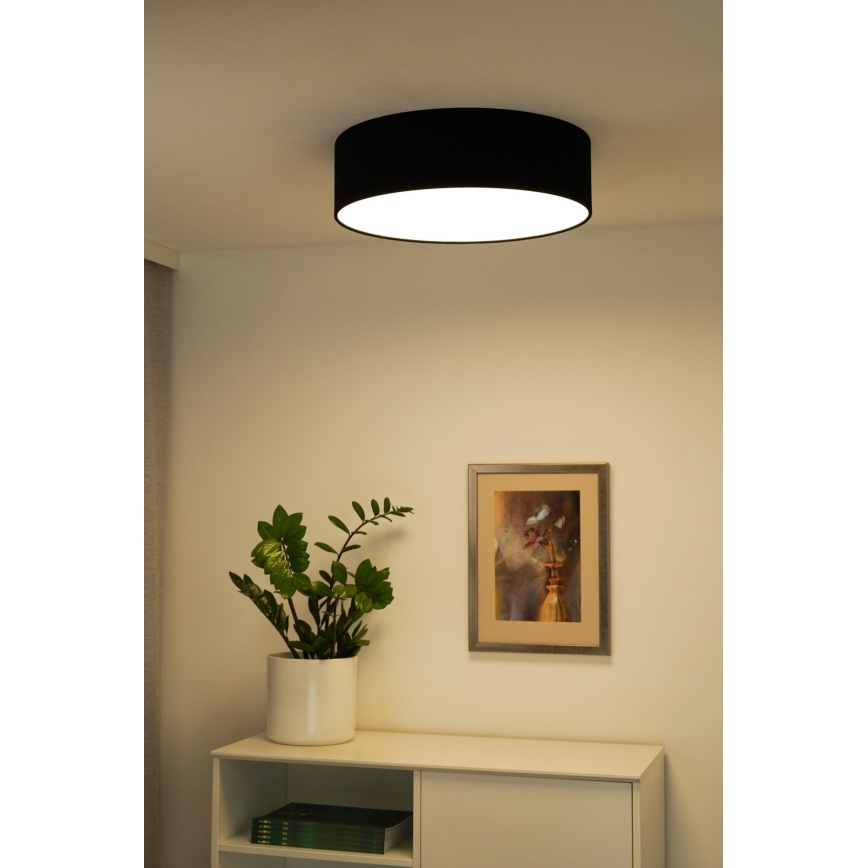 Duolla - LED-Deckenleuchte CORTINA LED/26W/230V d 30 cm schwarz