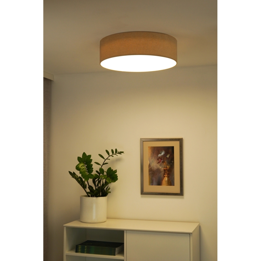 Duolla - LED-Deckenleuchte CORTINA LED/26W/230V d 45 cm beige