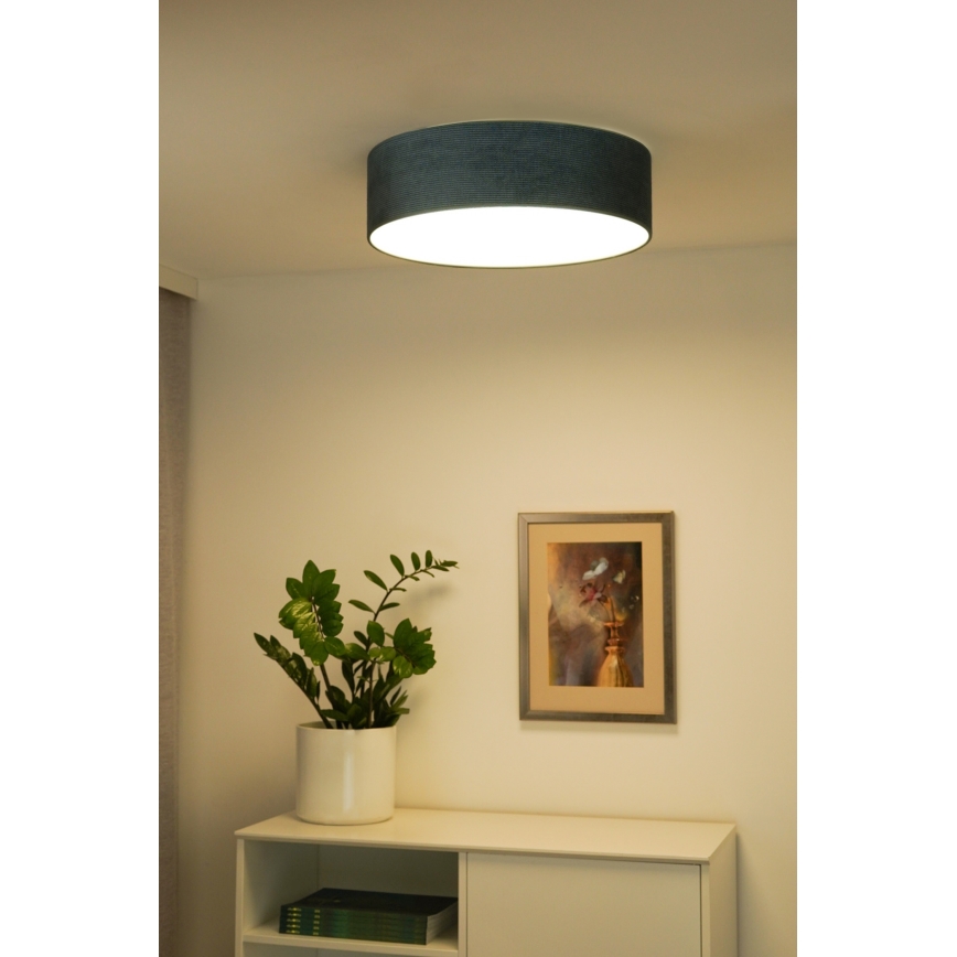 Duolla - LED-Deckenleuchte CORTINA LED/26W/230V d 45 cm türkisfarben