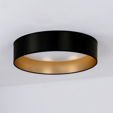 Duolla - LED-Deckenleuchte ROLLER LED/24W/230V schwarz/golden