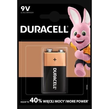 Duracell - 1 Stk. Alkalibatterie Basic 9V 550 mAh