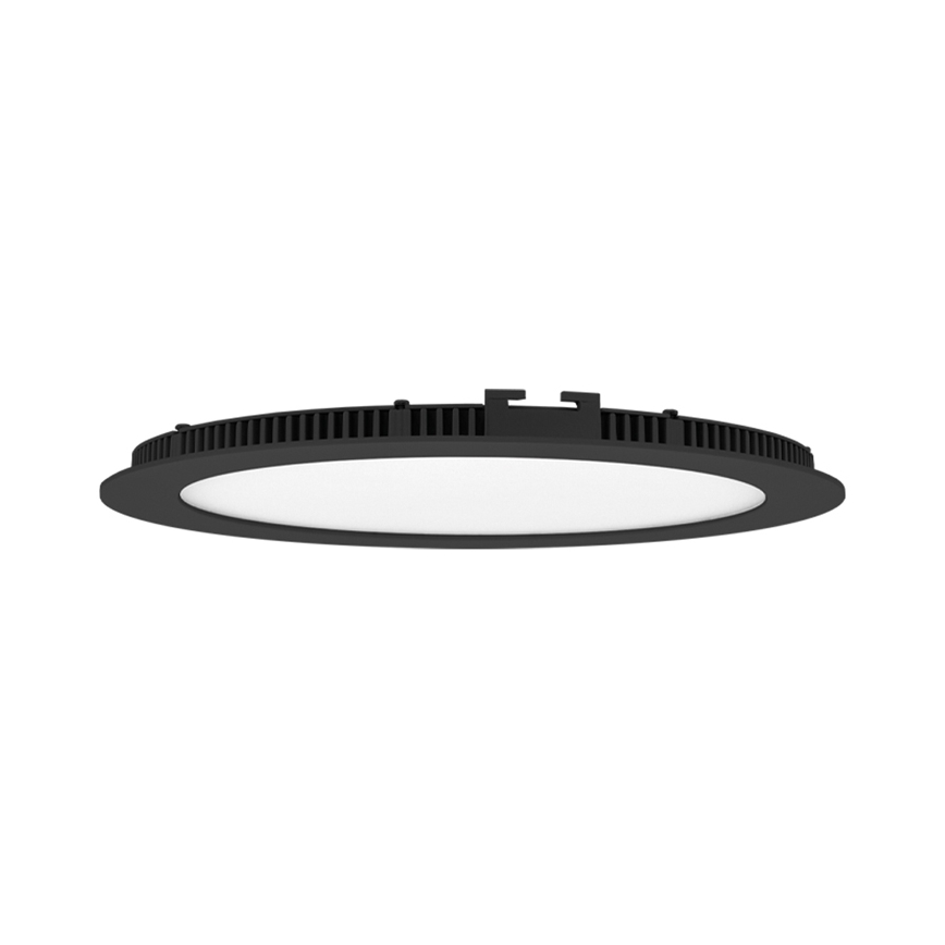 LED-Einbauleuchte für Badezimmer LADA LED/12W/230V 3000/4000/6000K d 17 cm IP44 schwarz