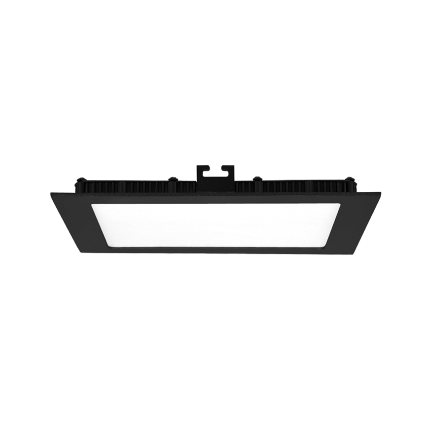 LED-Einbauleuchte für Badezimmer RAFA LED/12W/230V 3000/4000/6000K 17x17 cm IP44 schwarz