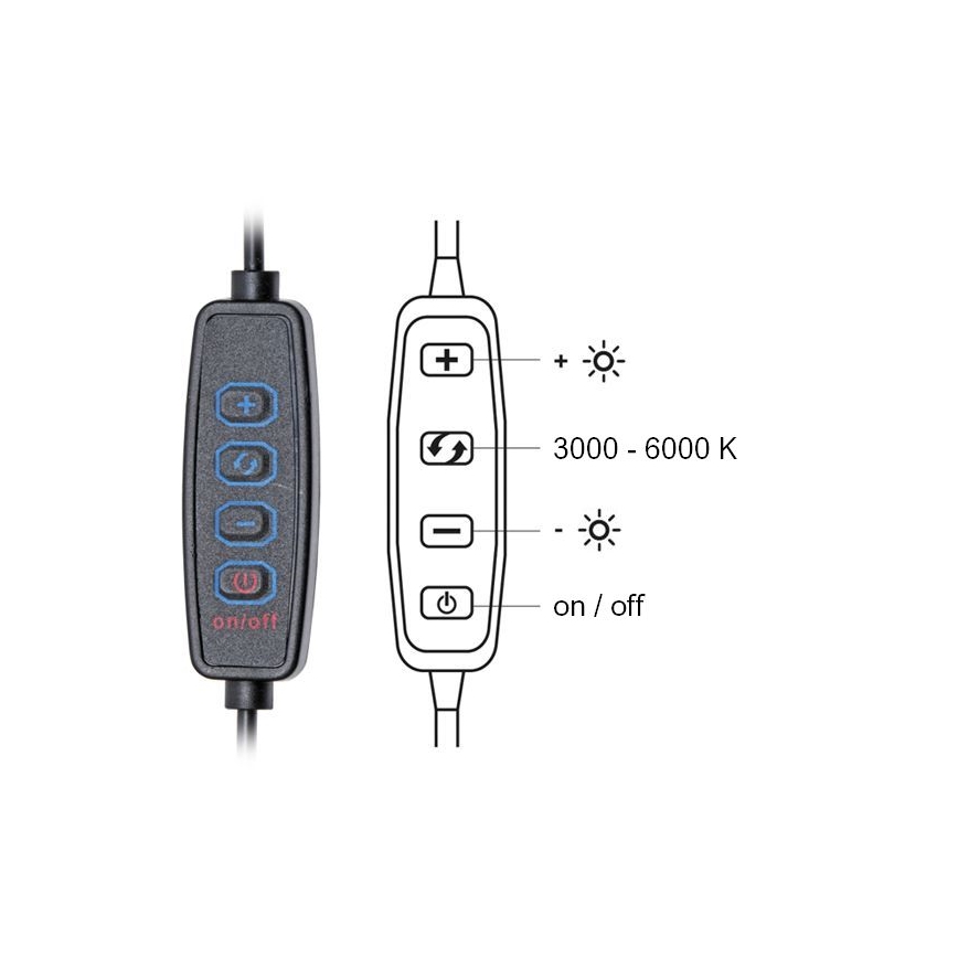 Dimmbare LED-Tischleuchte PRIM LED/10W/230V 3000-6000K schwarz