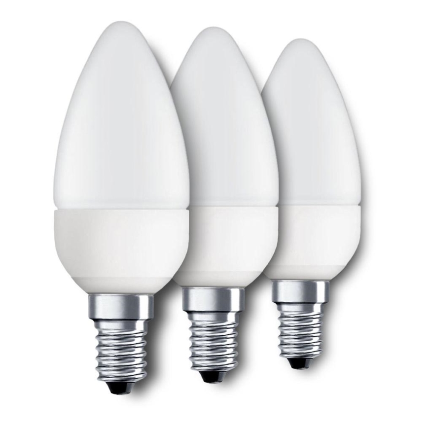 Eglo 10697 - SET 3x LED Glühbirne E14/4W/230V 320lm Kerze