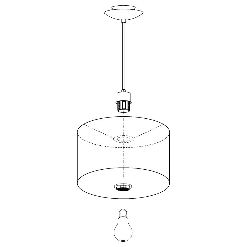 Eglo - Kronleuchter am Kabel 1xE27/60W/230V