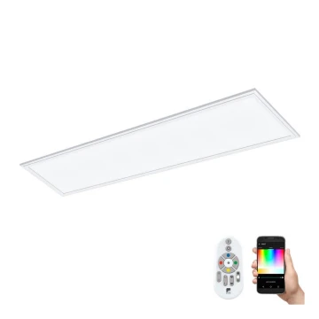 Eglo 32734 - Dimmbares LED-RGBW-Einbaupanel SALOBRENA-C LED/34W/230V weiß + Fernbedienung