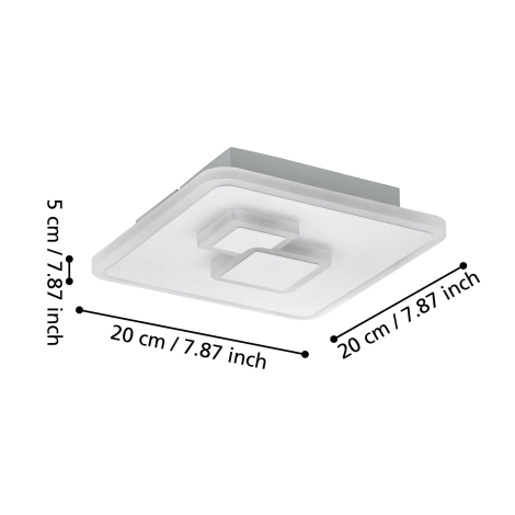Eglo - LED Deckenleuchte LED/7,8W/230V weiß