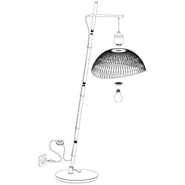 Eglo - Stehlampe 1xE27/60W/230V