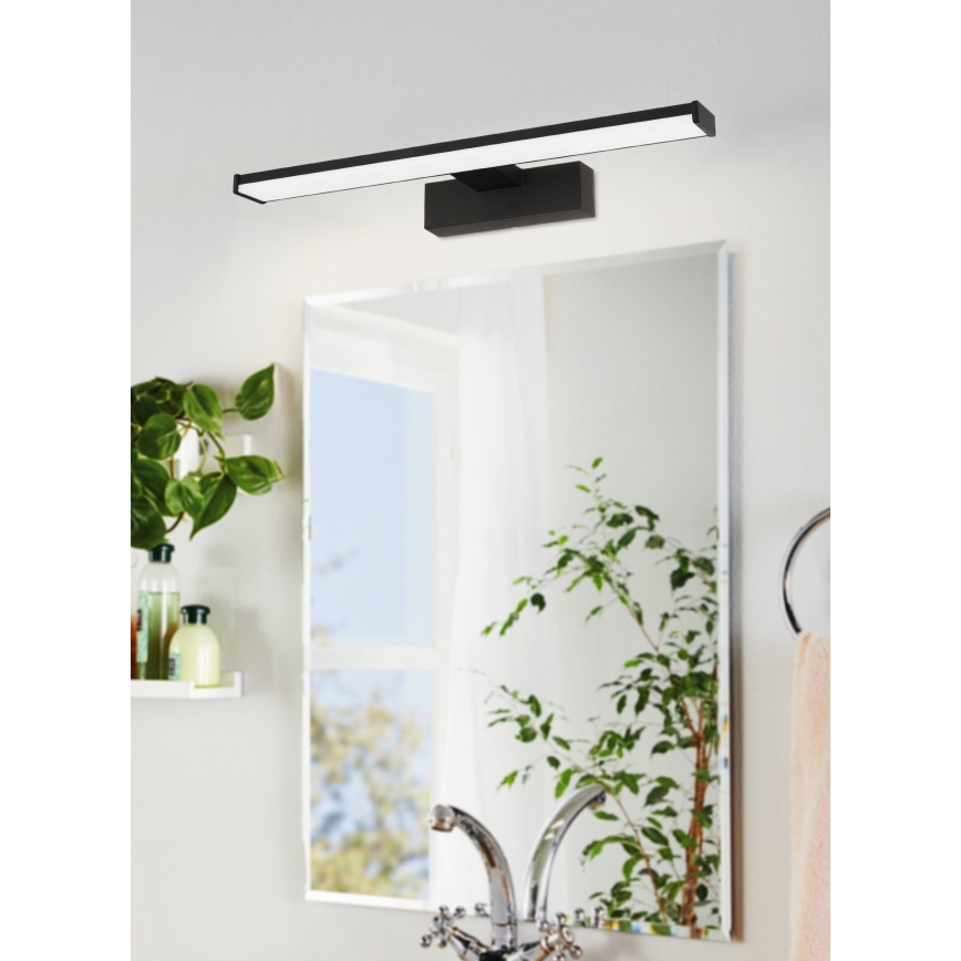 Eglo 74061 - LED-Spiegelbeleuchtung für Badezimmer GALENZANA LED/7,4W/230V 4000K 40 cm IP44 schwarz