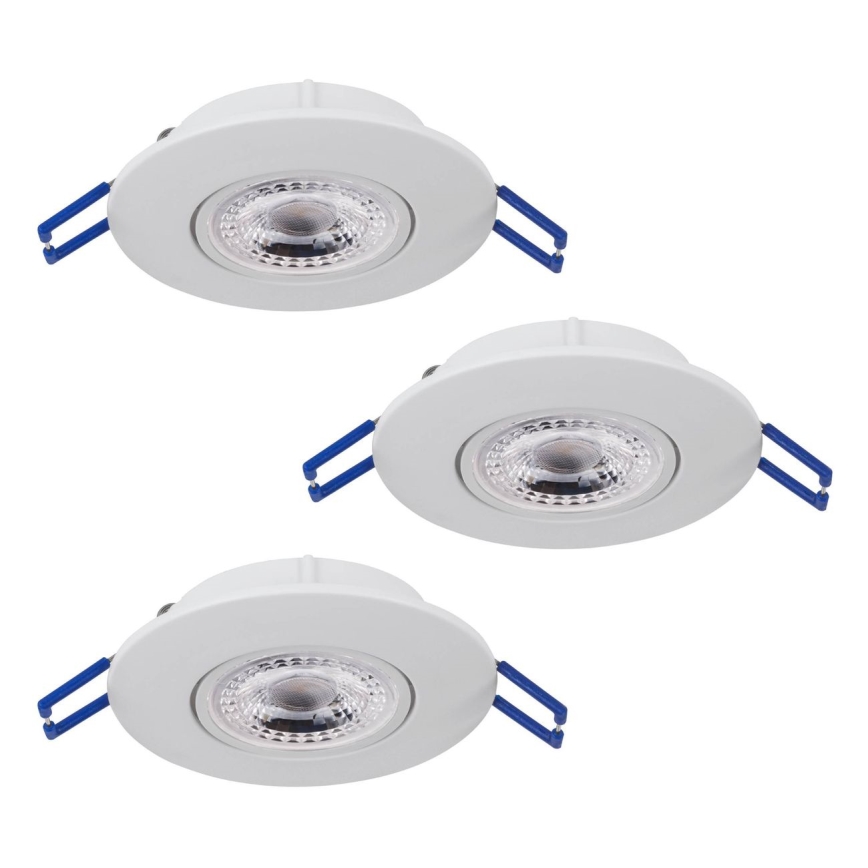 Eglo 75763 - SET 3x LED-Einbauleuchte ZUJAR LED/3,4W/230V weiß