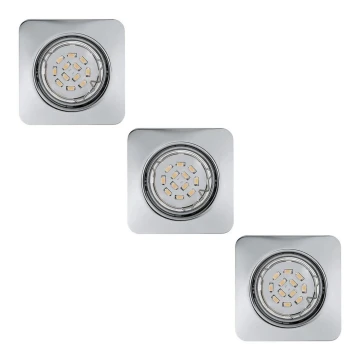 Eglo 78228 - SET 3xLED Einbauleuchte PENETO 1xGU10/5W/230V