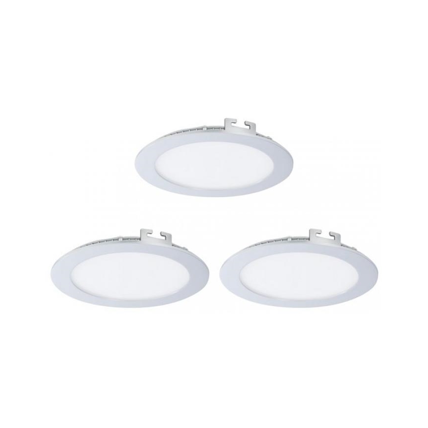 Eglo 78735 - SET 3x LED-Einbauleuchte für Badezimmer FUEVA 1xLED/10,95W/230V IP44