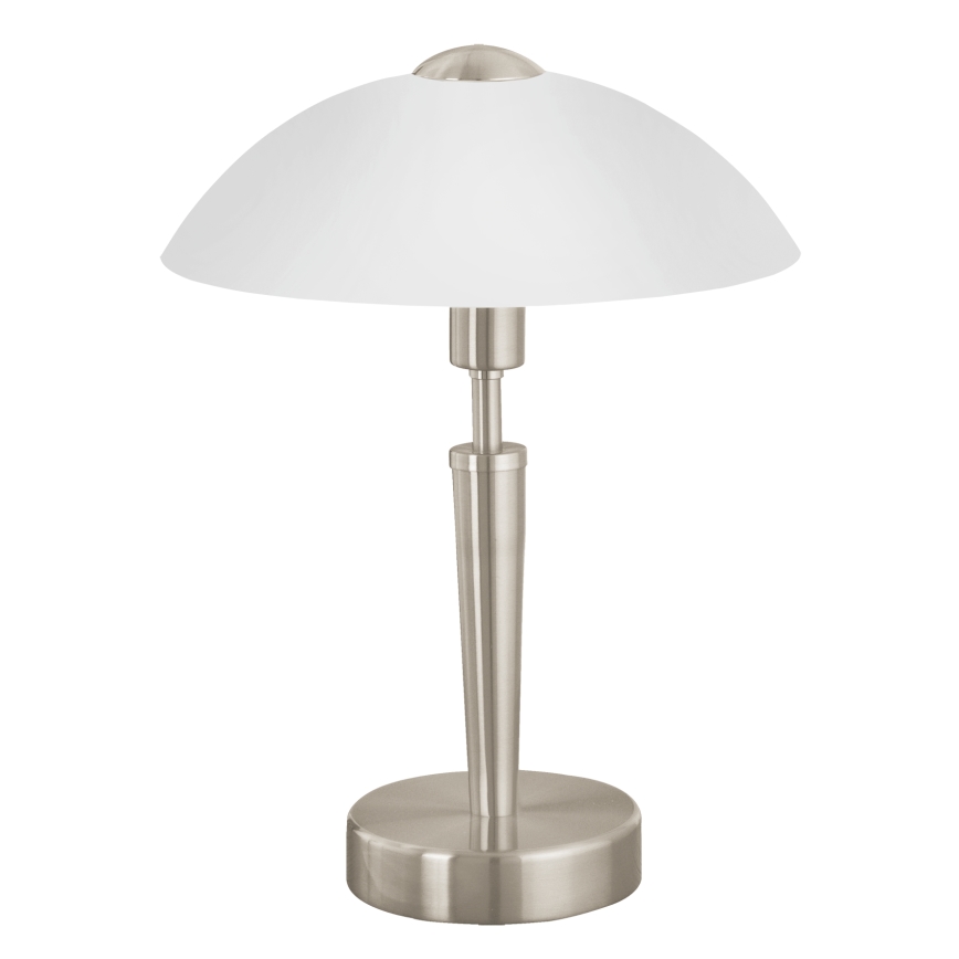 EGLO 85104 - Tischlampe SOLO 1 1xE14/60W Nickel matt / Satin