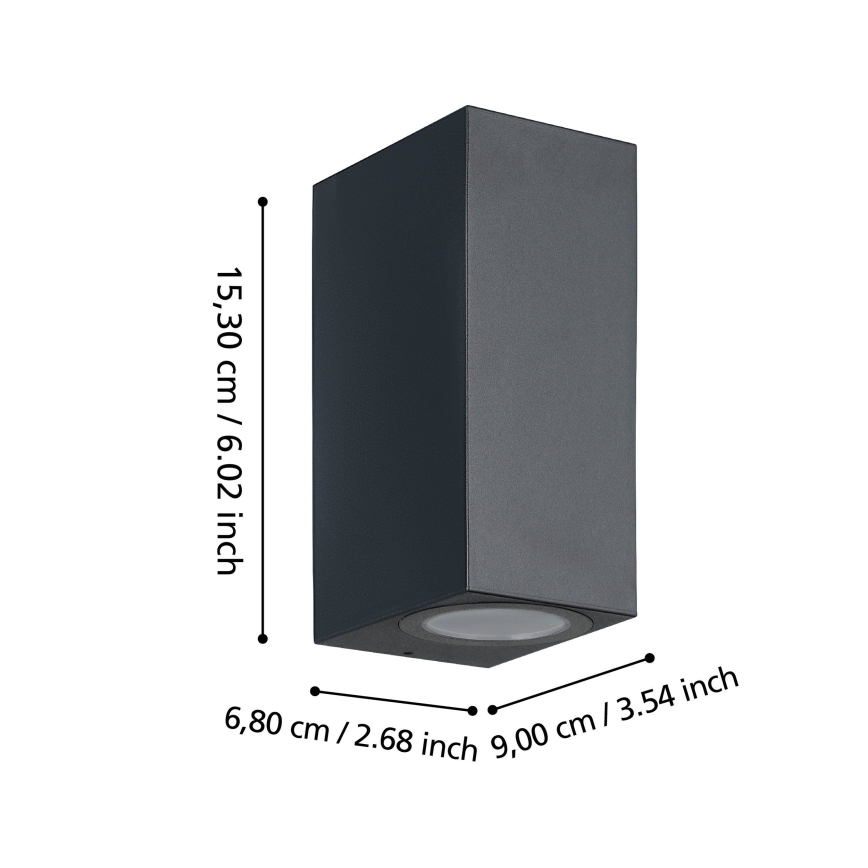 Eglo - LED-Wandleuchte für den Außenbereich 2xGU10/4,6W/230V IP44